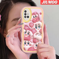 JIUMOO เคส M40s ปลอกสำหรับ Samsung Galaxy A51 4G A51 5G เคส3D ลายสัตว์สีชมพูดีไซน์ใหม่คอลโลเวฟบอร์เดอร์นุ่มกันกระแทกแบบใสเคสมือถือโปร่งใสลายกล้องถ่ายรูปที่สร้างสรรค์เคสป้องกันซิลิกาเจล