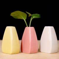 Small Ceramic Vases Use in Home Office Decor for Flowers Green Plants Dried Flower Vase for Wedding Table Centerpiece Decor