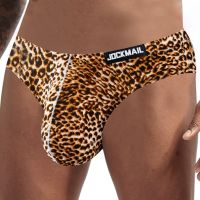 JOCKMAIL leopard print mens brief underwear low waist large size boxer briefs Soft and breathable Trunks shorts Pipe Fittings Accessories