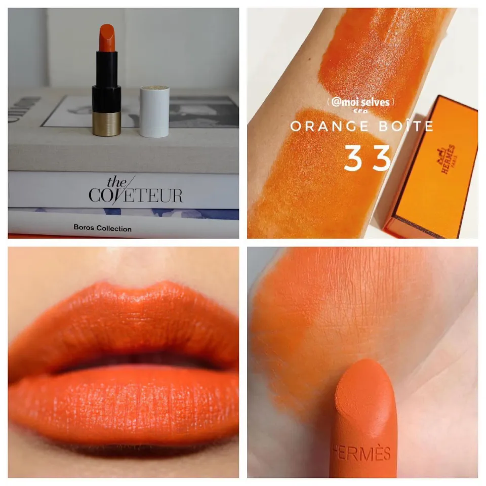 Hermes 33 Orange Boite Rouge Matte Lipstick 3.5g