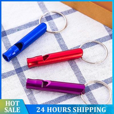 10pcs Whistle Keychain Outdoor Survival Tools Mini Whistles Pendant Key Chains Camping Hiking Portable Emergency Whistle Keyring Survival kits