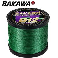 BAKAWA X12 X8เอ็นตกปลาแข็งแรงมาก,12เกลียวถัก8เส้น300ม. 500ม. สายเอ็น Multi PE ตกปลาน้ำเค็ม