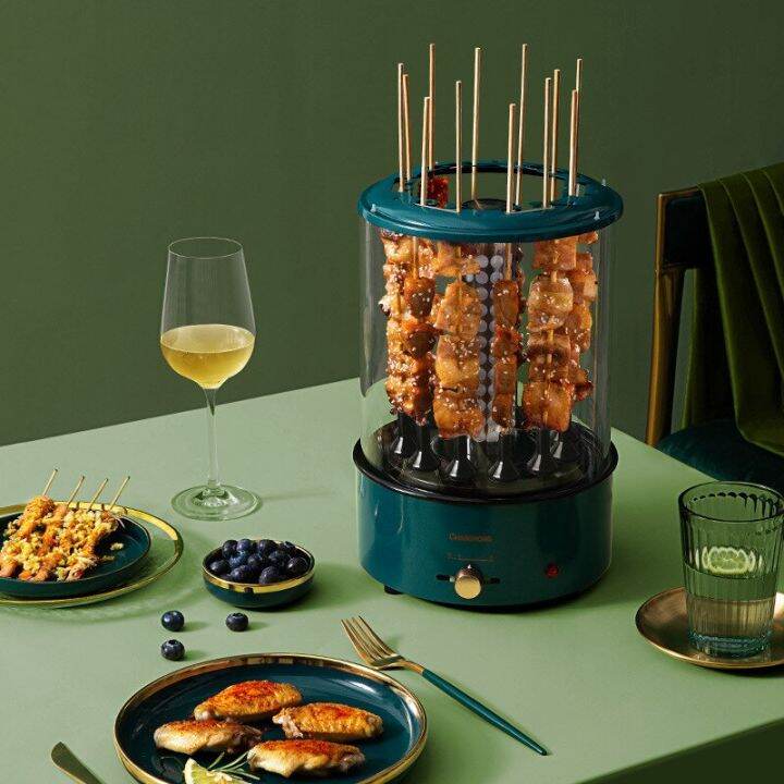Small Automatic Rotating Smokeless Barbeque Machine For Domestic Use
