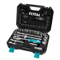 Total บ๊อกซ์ชุด 25 ชิ้น ขนาด 1/2 นิ้ว รุ่น THT121251 ( Socket Set )