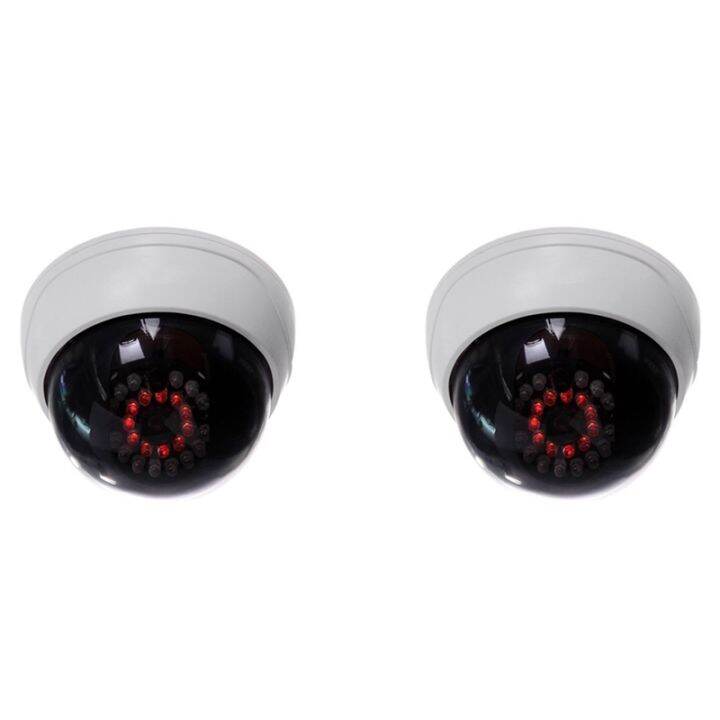 Indoor CCTV Fake Dummy Dome Security Camera with IR LEDs White Lazada PH