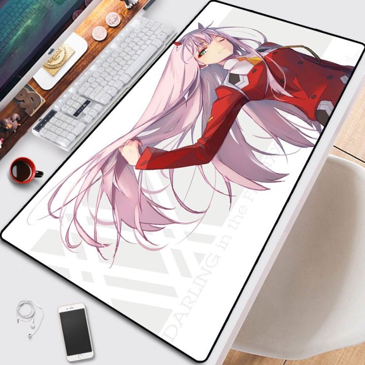 Anime Darling In The Franxx Girl Anime Mouse Pad Zero Two Gaming Mouse Pad Lock Desktop Gaming 2440