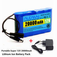 18650 Portable Super 12V 20000mah Lithium Ion Capacity ACDC 12.6v 20Ah CCTV Cam Monitor