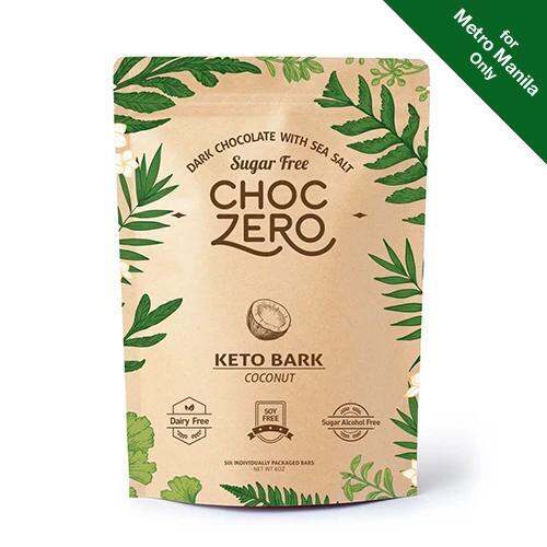 Choc Zero Sugar Free Dark Chocolate with Sea Salt Coconuts 170g Lazada PH