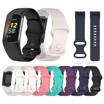 สายนาฬิกาซิลิโคนสำหรับ Fitbit Charge 5,สายรัดข้อมือกีฬา Charge5