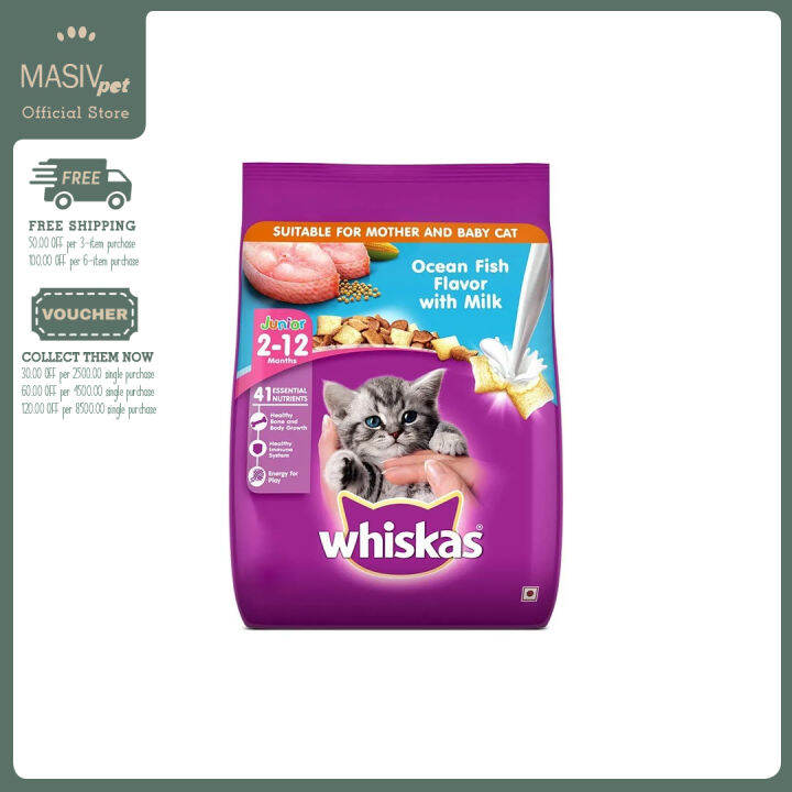 Whiskas Kitten Dry Food 450g Feline Kibbles Pellets Lazada PH