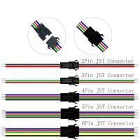 2/3/4/5/6Pin JST złącze LED męskie i żeńskie do taśmy Led WS2811/WS2812B/SK6812/WS2813/WS2815