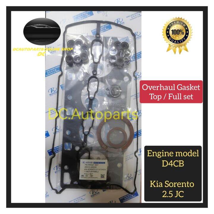KIA SORENTO 2.5 JC D4CB MODEL ENGINE HEAD TOP / FULL OVERHAUL GASKET SET Lazada