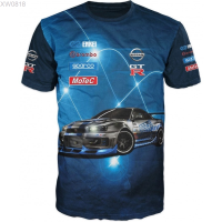 2023 NEW new (สต็อกเพียงพอ) brand Tshirt 3d NISSAN skylinesคุณภาพสูง size:S-5XL