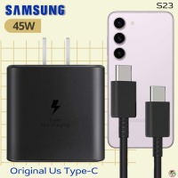 ที่ชาร์จ Samsung 45W (US) สำหรับ ซัมซุง S23 และมือถือทุกรุ่น หัวชาร์จ Usb-C สายชาร์จ Type-C (5A) ยาว1ม. และ2ม. รองรับการชาร์จด่วนแบบพิเศษ Adaptive Fast Charging