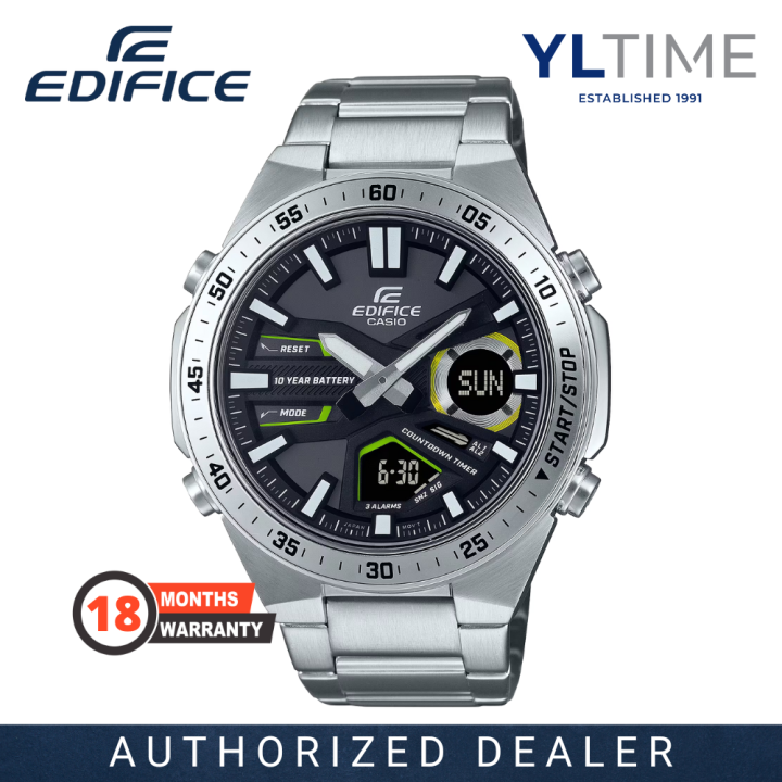 MARCO Warranty Casio EDIFICE EFV C110D 1A3V 10 Years Battery Life