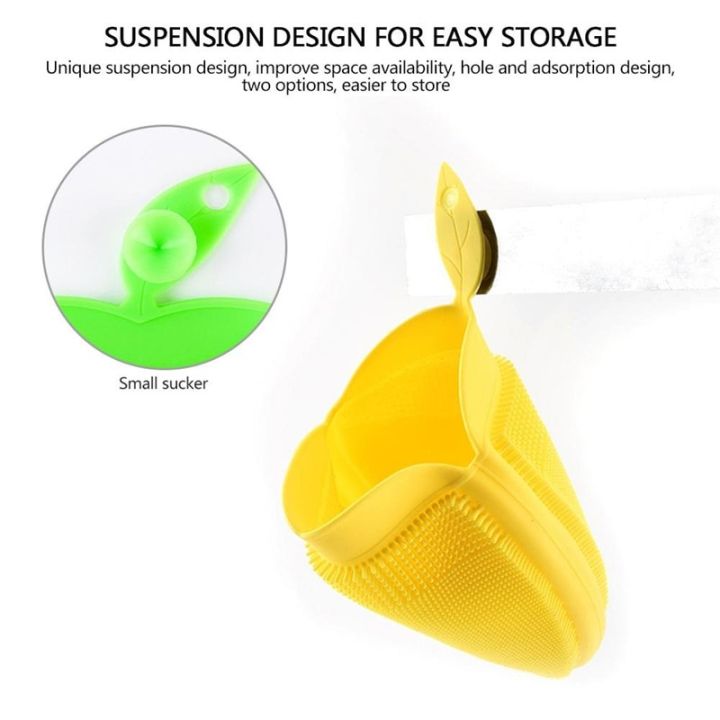 apple-shape-magic-silicone-dish-bowl-cleaning-gloves-scouring-pad-pot-wash-brush-potato-carrot-cleaner-kitchen-accessories-35-safety-gloves