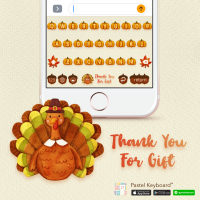 Thank You For Gift Keyboard Theme⎮(E-Voucher) for Pastel Keyboard App