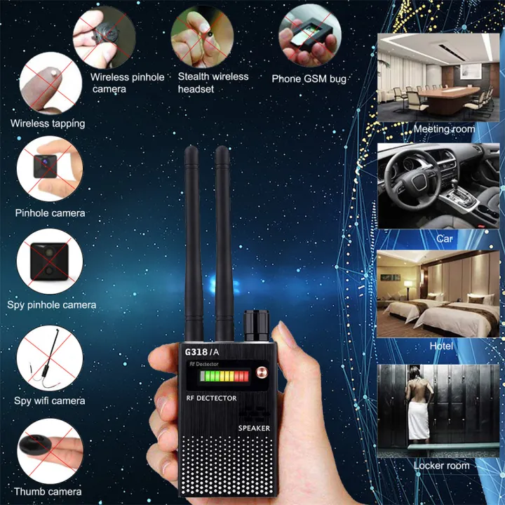 G318A Dual Antenna RF Signal Anti Spy Candid Hidden Camera Detector