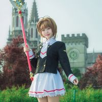 COD Letitia Robbins 【✨In stock✨】Magic card girl Sakura cos clothing jk uniform Variety Sakura Avenue Temple Zhishi school uniform cosplay costume