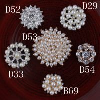 120pcslot Flatback Metal Rhinestones Clear buttons Rhinestone button Acrylic Button Rhinestones Embellishment Supply Flower DIY