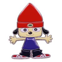 Red Hat Dog Rapper Enamel Pin Game PaRappa Brooch Badge Clothes Hat Backpack Decoration Jewelry Accessories