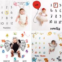 Baby Milestone Photo Props Background Blankets Newborn Photography Props Cloth Calendar Boy Girl Photo Accessories Pipe Fittings Accessories