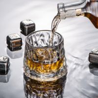 2pcs Whiskey Glasses Rotating Whiskey Cup Gifts for Men Drinking Tumbler Bar Glassware for Bourbon Cocktail Wine D13 21