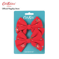 Cath Kidston Kids 3pk Rose Hair Clips Wimbourne Ditsy Red  Wimbourne Ditsy