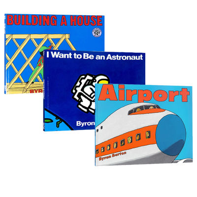 Original English Airport / I want to be an astronaut / building a house volume 3 Byron Barton airport astronaut Liao Caixing book list