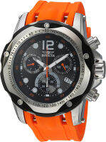 Invicta Mens Speedway Stainless Steel Swiss-Quartz Watch with Polyurethane Strap, Orange, 26 (Model: 20072)