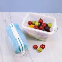 Fresh-keeping Fruits Vegetable Crisper Reusable Silicone Food Storage Refrigerator Microwave Heating