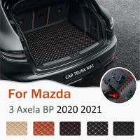 พรมกระโปรงหลังรถสำหรับ Mazda 3 Axela BP 2020 2021เสื่อปูพื้นลำต้นไลเนอร์กระบะแผ่นรองเท้าบูทแผ่นรองกระโปรงหลังรถรถลำเลียงลำต้นอุปกรณ์เสริม