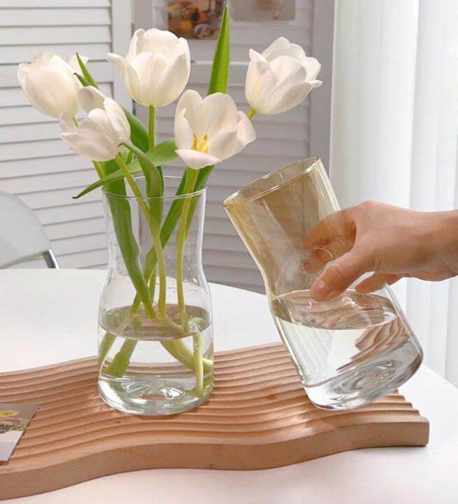 Glass Table Vases Decoration Flower Bottle Vases for Weddings Tall