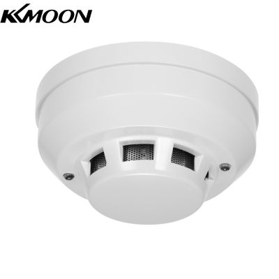KKmoon แบบมีสาย Photoelectric Smoke Detector เซ็นเซอร์เตือนควันที่มีความไวสูง Fire Alert Protection Anti Burning เชื่อมต่อกับโซนแบบมีสายสำหรับ Home Kitchen/Store/Hotel/Factory
