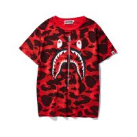 BAPE ฤดูร้อนชายและหญิงบวกขนาดลำลองแขนสั้นเสื้อยืด M-3XL