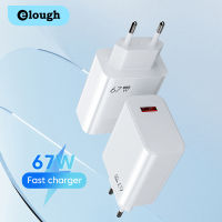 Elough เครื่องชาร์จผนังอะแดปเตอร์ชาร์จโทรศัพท์เครื่องชาร์จ USB เร็ว67W,ชาร์จเร็วสำหรับ Samsung Xiaomi Poco iPhone 14 13 iPad