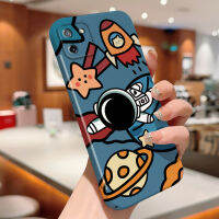 เคสเคสโทรศัพท์มือถือสำหรับ Realme C11 RealmeC33 Realme C55 Samsung Galaxy A04E All-Inclusive กรณีโทรศัพท์ฟิล์มการ์ตูนน่ารักนาซ่าออกแบบอวกาศนักบินอวกาศเปลือกแข็งคลุมทั้งหมดกล้องเคสป้องกันทนแรงกระแทก