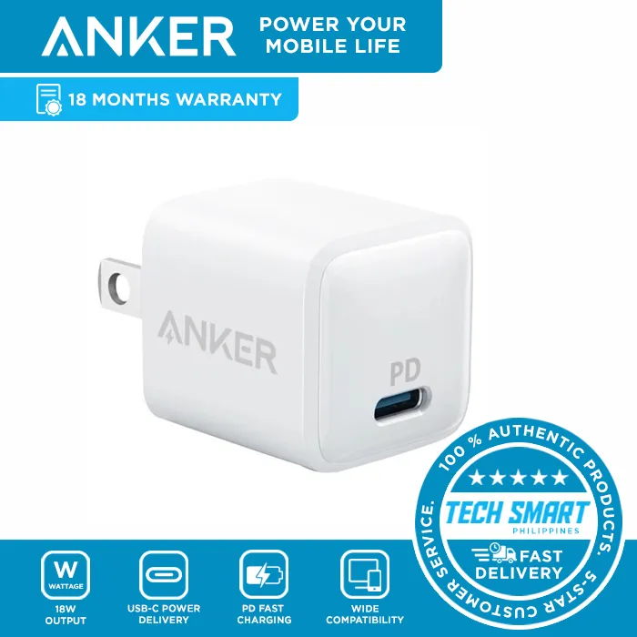USB C Charger Renewed PowerPort III Nano USB C Wall Charger for iPhone 11/11 Pro / 11 Pro Max/XR/XS/X Anker 18W PIQ 3.0 Fast Charger Adapter Galaxy S10 / S9 Pixel 3/2 iPad Pro 