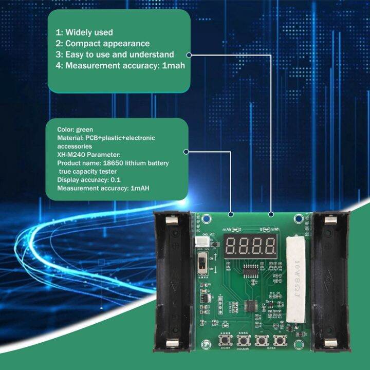 18650-lithium-battery-capacity-tester-module-high-precision-xh-m240-true-capacity-module-mah-mwh-measurement