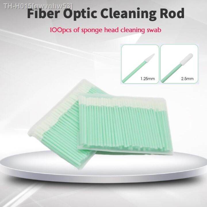 100PCS Fiber Cleaning Rod Fiber Optic Cleaning Sticks Fiber Optic Swabs For 1.25mm/2.5mm LC/SC