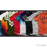 【hot】ஐ  Six Men Dry Short Sleeve Cycling Jersey Road Mtb Shirt Outdoor Sport Maillot Ciclismo Hombre