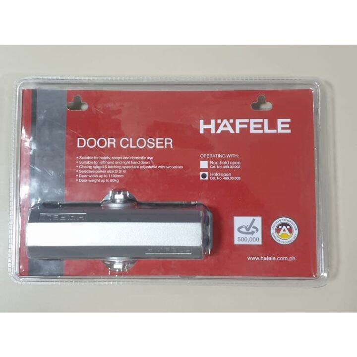 ♛Hafele overhead door closer with hold-open 80kg | Lazada PH