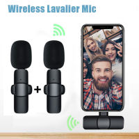 Wireless Lavalier Microphone Portable Audio Video Recording Mini Microphone For ihone Android Tik Tok Live Game Phone Microphone