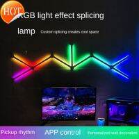 ไฟกลางคืนไฟเทนนิสในส่วน6/9ไฟ RGB ไฟ LED Wifi/bluetooth ไฟริ้วสายไฟติดผนังไฟสมาร์ทเกมไฟประดับตกแต่งการนอนหลับไฟควอนตัมไฟแบ็คกราวด์