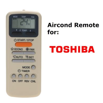 Toshiba Aircond รีโมทคอนลเปลี่ยน WC-E1NE WH-E1NE WH-E1BE