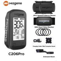 Magene C206Pro จักรยานคอมพิวเตอร์ GPS ไร้สายจักรยาน Speedometer กันน้ำนาฬิกาจับเวลาจักรยานจักรยาน S3 + Speed Cadence Sensor-fi9o