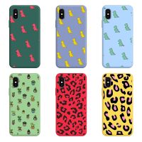 ☃ Dinosaur Fashion Phone Case For iPhone X XR XS Case Soft Colorful TPU For Apple iPhone X Xr XS MAX Silicone Cute Cover