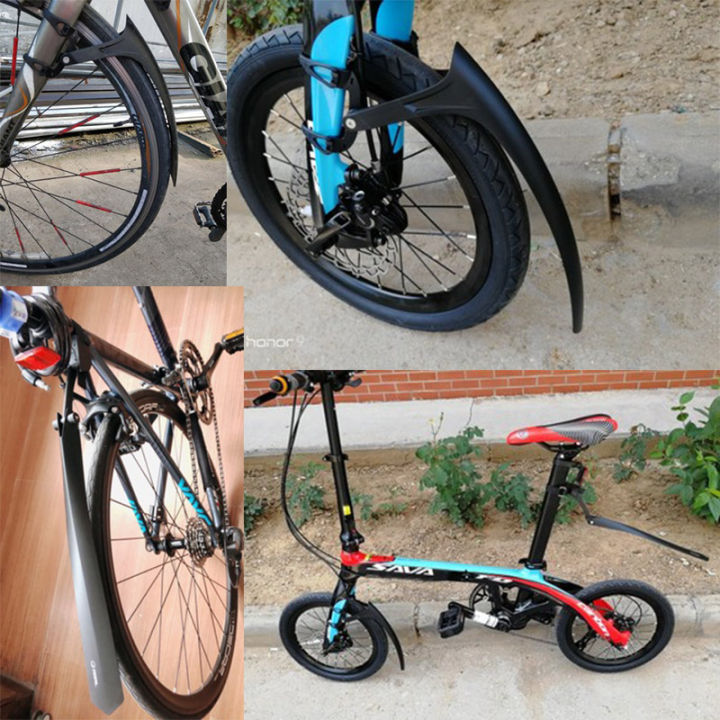 ใหม่จดสิทธิบัตร700-23-25c-จักรยานบังโคลนจักรยานด้านหน้าบังโคลนหลังสำหรับจักรยานถนน14-16-20นิ้วพับจักรยานโคลนยามเบา