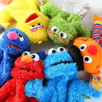 Sesame Street ถุงมือตุ๊กตามือสำหรับนักตุ๊กตากำมะหยี่คุ้กกี้มอนสเตอร์มืออาชีพของเล่นตุ๊กตา Stitch นก