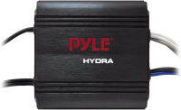 Pyle 2-Channel Marine Amplifier Receiver - Waterproof and Weatherproof Audio Subwoofer for Boat Stereo Speaker &amp; Other Watercraft - 400 Watt Power, Wired RCA, AUX and MP3 Audio Input Cable Standard Packaging